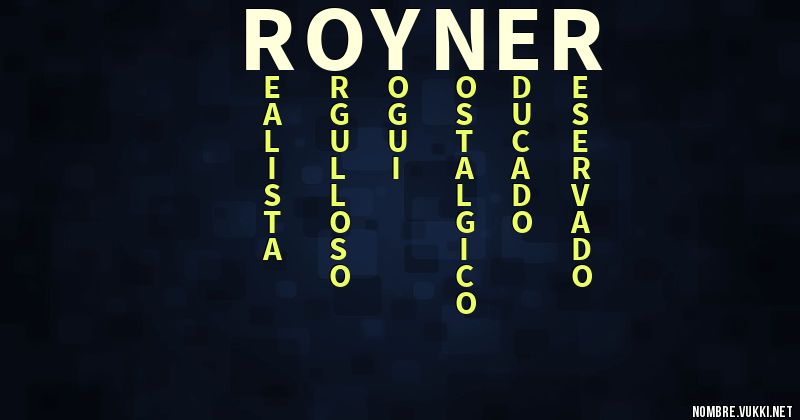 Acróstico royner