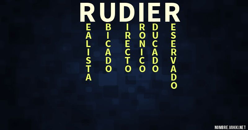 Acróstico rudier