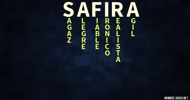 Acróstico safira