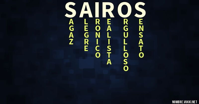 Acróstico sairos