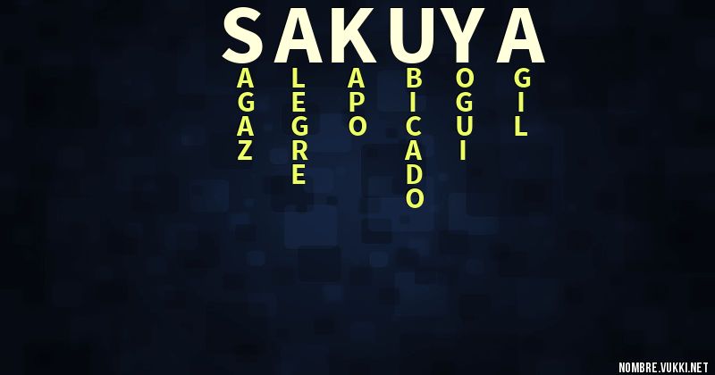 Acróstico sakuya