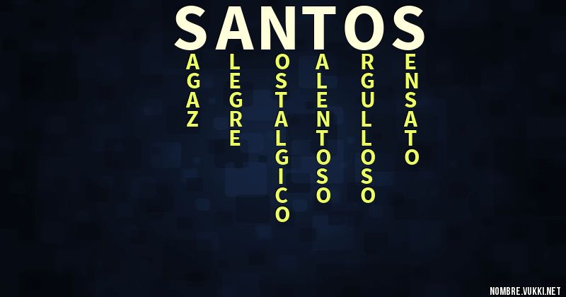 Acróstico santos