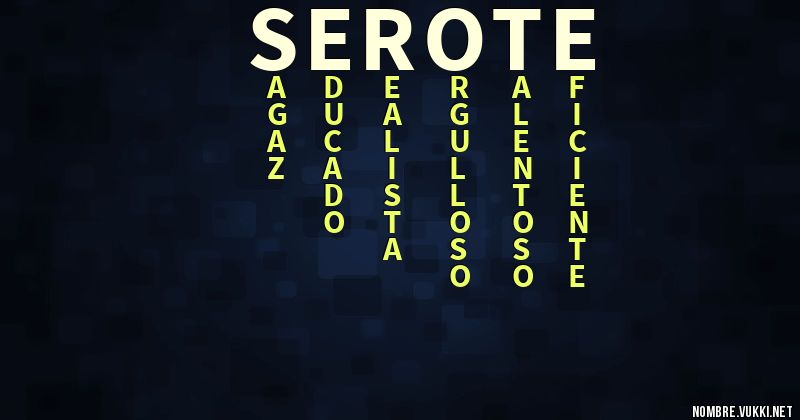 Acróstico serote