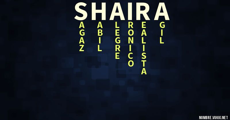 Acróstico shaira