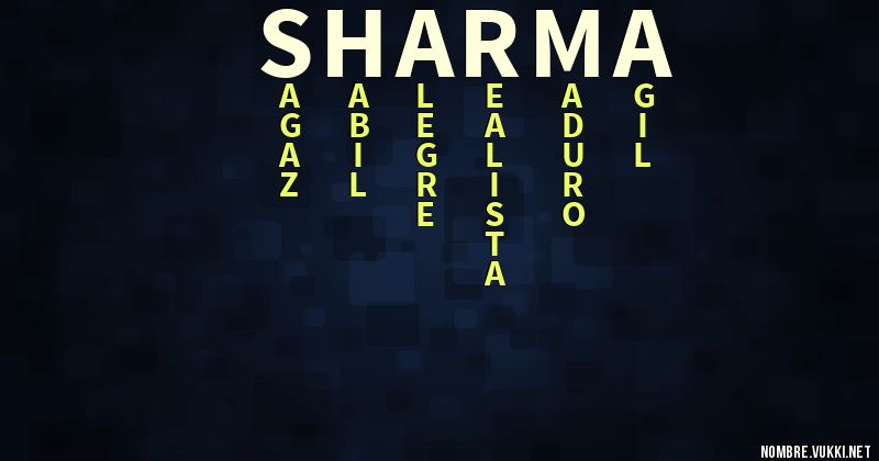 Acróstico sharma