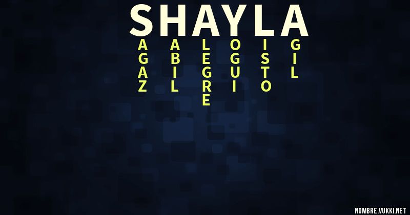 Acróstico shayla