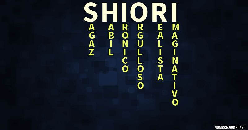 shiori meaning