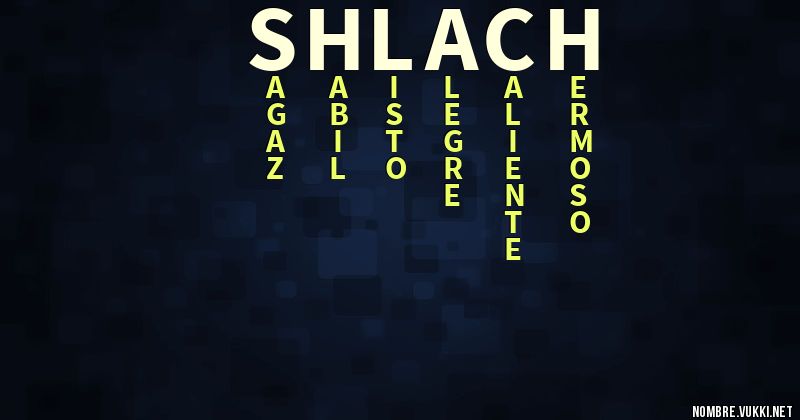 Acróstico shlach