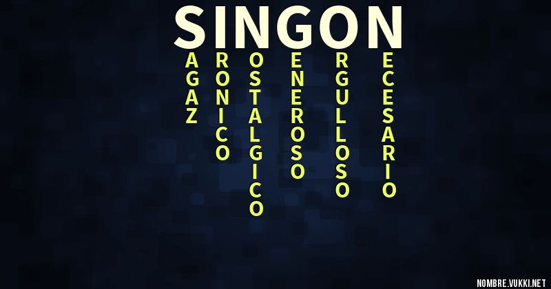 Acróstico singon