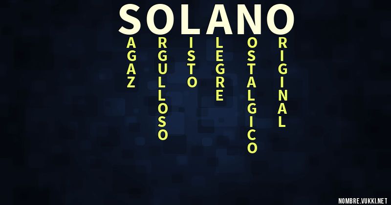 Acróstico solano