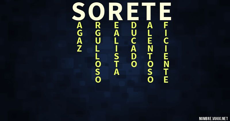 Acróstico sorete