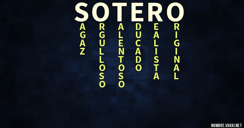 Acróstico sotero