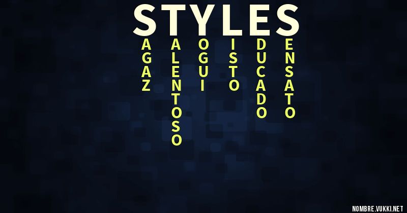 Qué significa styles