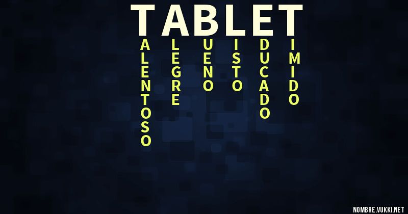 Acróstico tablet
