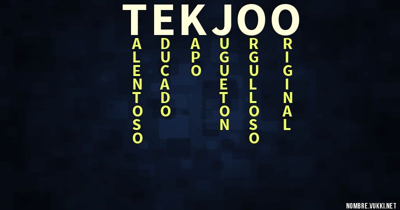Acróstico tekjoo
