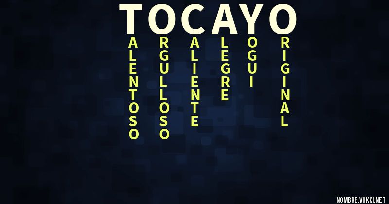 Acróstico tocayo
