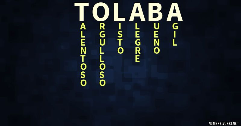 Acróstico tolaba