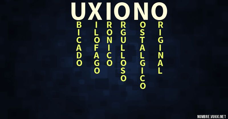 Acróstico uxiono