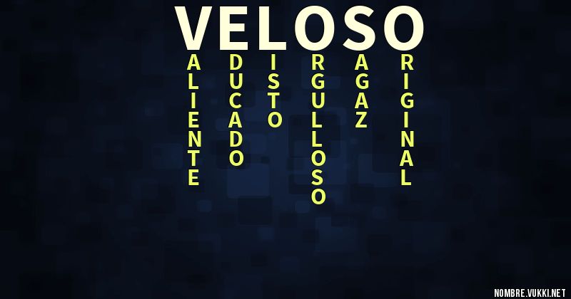 Acróstico veloso