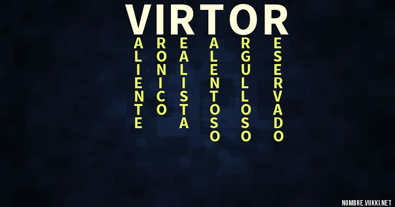 Acróstico virtor