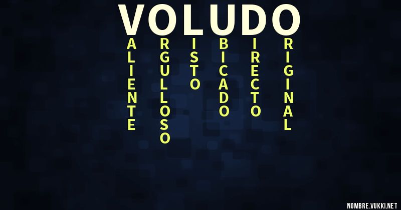 Acróstico voludo