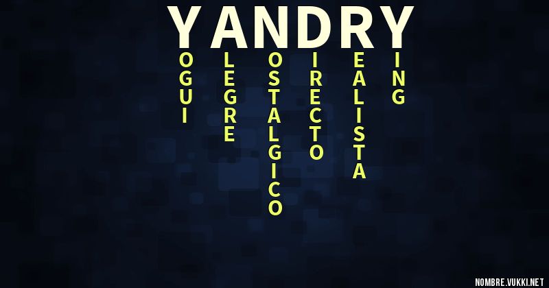 Acróstico yandry