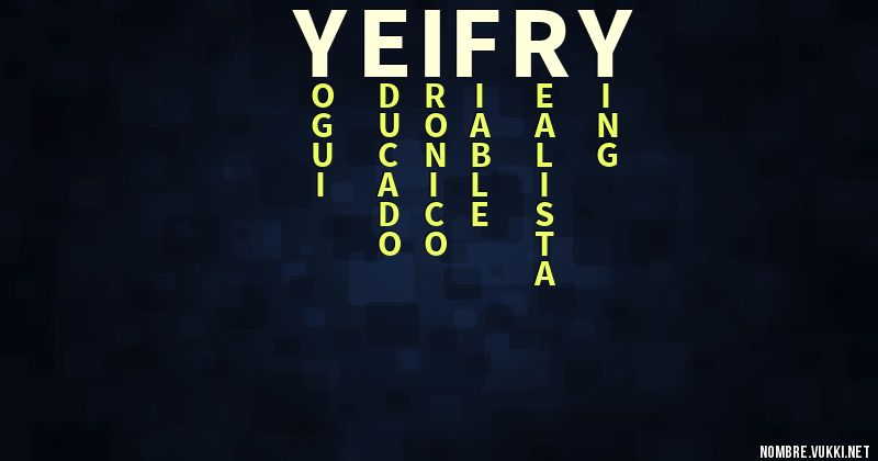 Acróstico yeifry