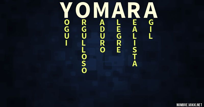 Acróstico yomara