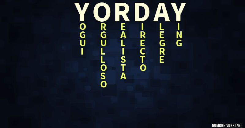 Acróstico yorday