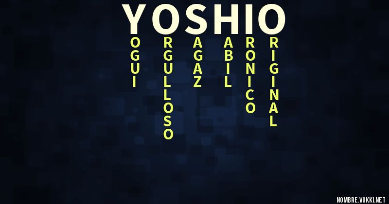 Acróstico yoshio
