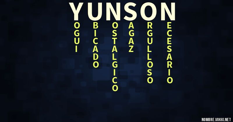 Acróstico yunson