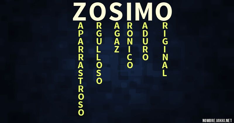Acróstico zósimo