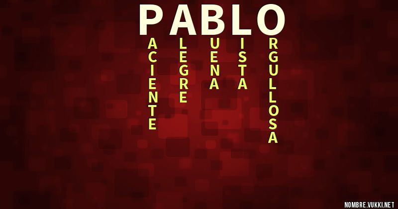 Acróstico ¿pablo