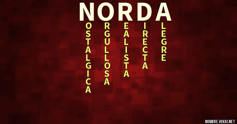 Acróstico Ñorda