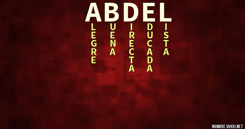 Acróstico abdel