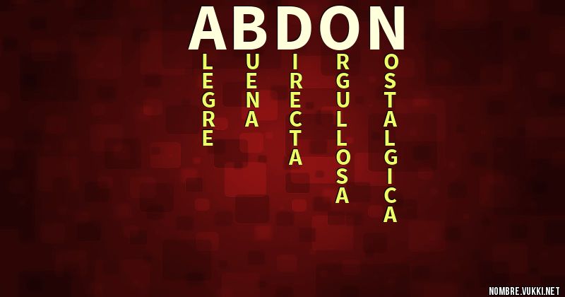 Acróstico abdon