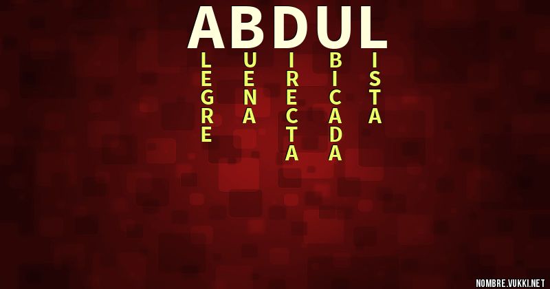 Acróstico abdul