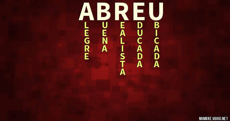Acróstico abreu