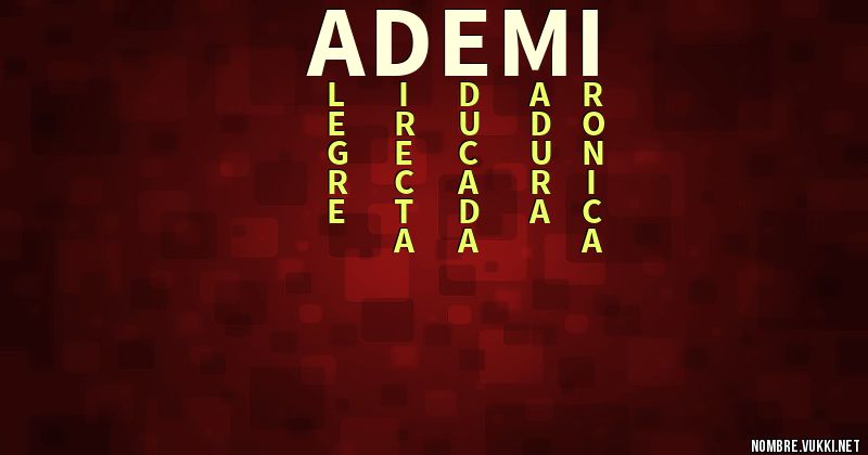 Acróstico ademi