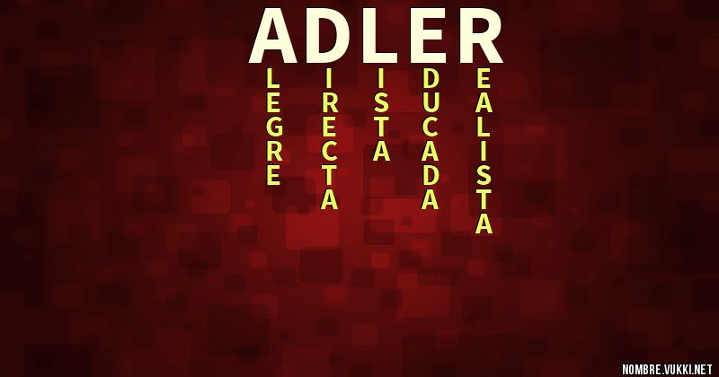 Acróstico adler