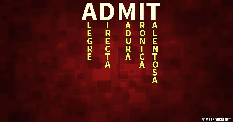 Acróstico admit