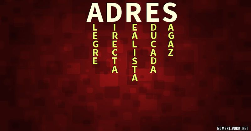 Acróstico adres