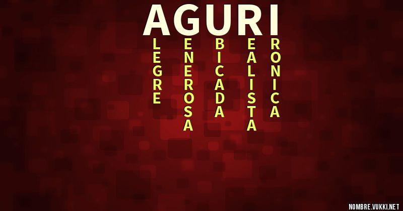 Acróstico aguri