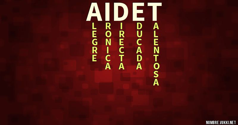 Acróstico aidet