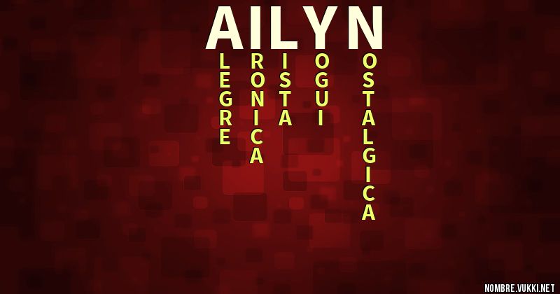 Acróstico ailyn