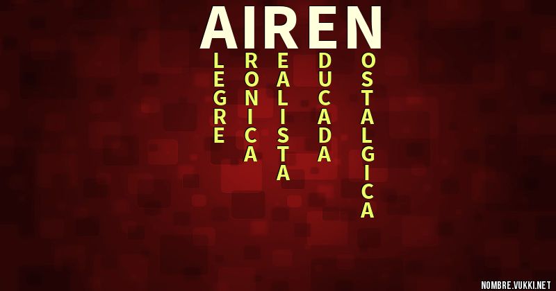 Acróstico airen