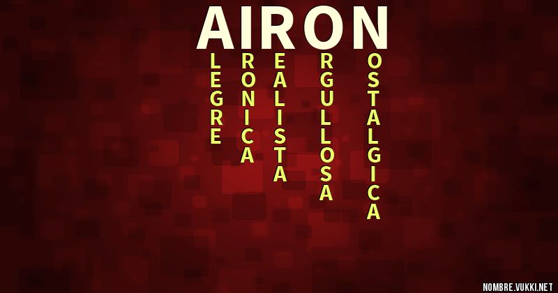 Acróstico airon