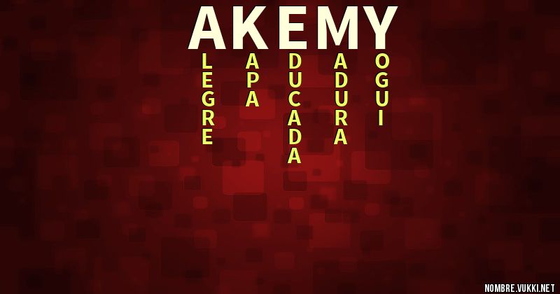 Acróstico akemy
