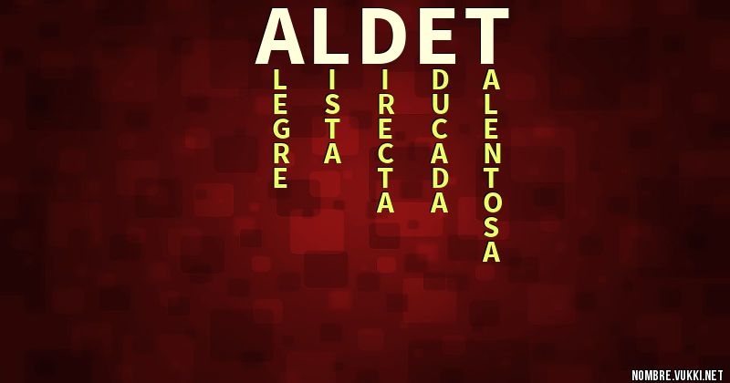 Acróstico aldet