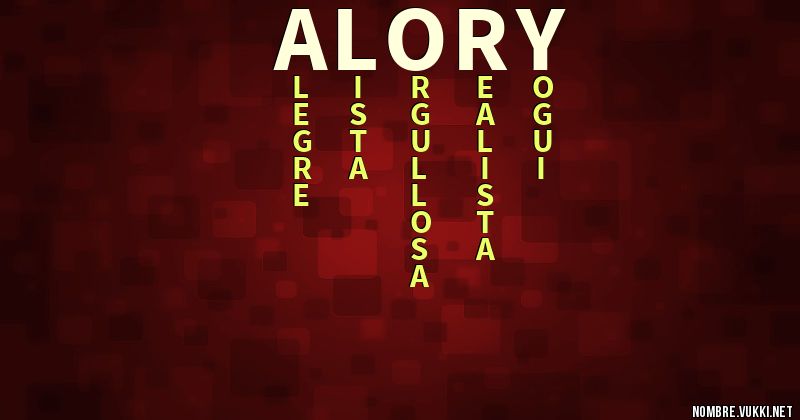 Qué significa alory